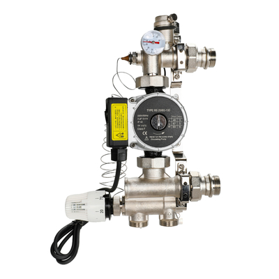 Commercial DR-2104 Thermostatic Hot Water Mixing Underfloor Heating Manifold Pump Pack