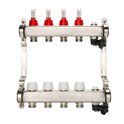 DR-1606 Brass Water Manifold for Water Pipe Underfloor Heating Mixing Valve
