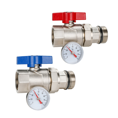 Durable DR-3102 Brass Ball Valve for Hydronic Radiant Underfloor Floor Heating Manifold
