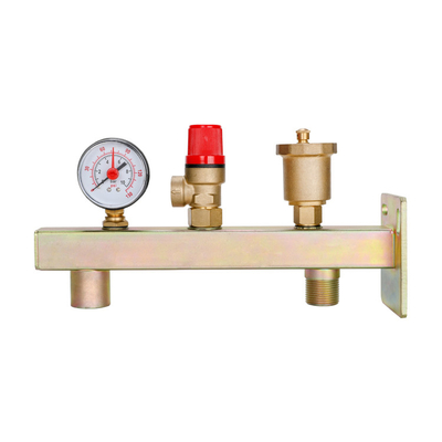 Modern Design DR-7101 Brass Safety Valve With Manometer for Industrial Applications
