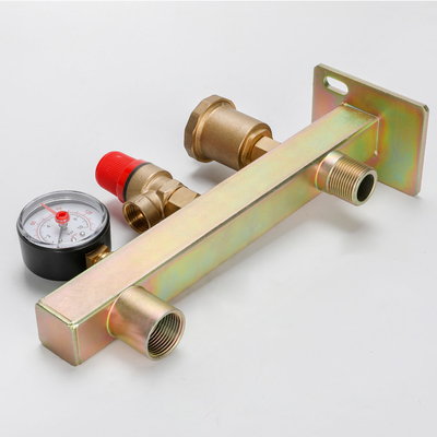 Modern Design DR-7101 Brass Safety Valve With Manometer for Industrial Applications
