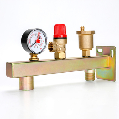 Modern Design DR-7101 Brass Safety Valve With Manometer for Industrial Applications