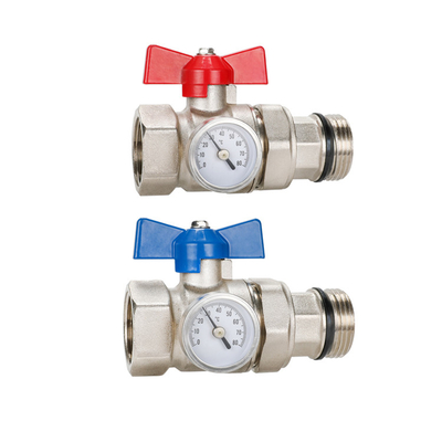 DR-3101 Ball Valve Manifold with Brass Butterfly Handle and Male Threaded Connection
