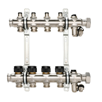 Underfloor Heating Water Manifold Pipe Collector with Sturdy Stainless Steel Material