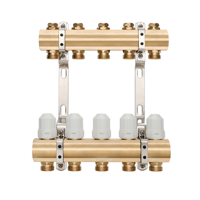 Durable DR-1503 Brass Manifold for Water Pipe Underfloor Heating Mixing Valve