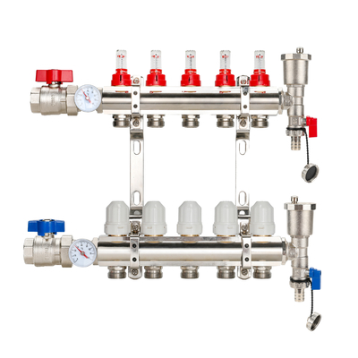 Online Technical Support DR-1401D Brass Manifolds for Radiant Floor Heating Distribution System