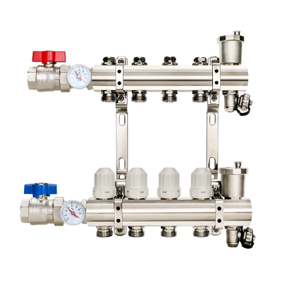 Maximize Heating Efficiency with Modern Design Brass Underfloor Heating Manifold