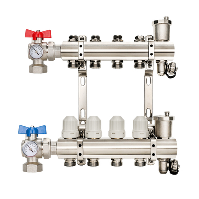 Water Heat Copper Manifold for Radiant Heating in Modern Design Floor Heating System