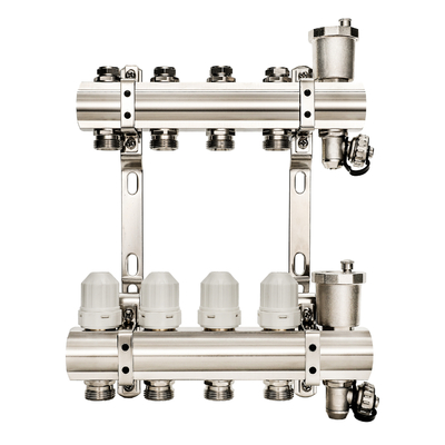 Modern Design Chrome Brass DR-1413 Digital Hvac Heating Underfloor Manifolds Manifold