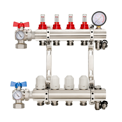 Modern Design Brass Manifold for Functional Underfloor Heating Systems Collector