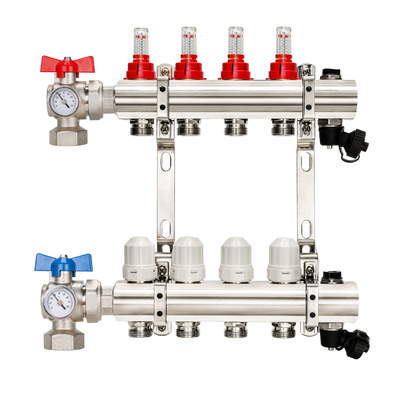 DR-1422 Ball Valve Manifold Brass Heating Manifold for Underfloor Heating