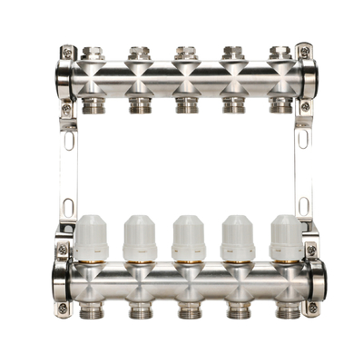 Stainless Steel Underfloor Heating Manifold DR-1311 with and Modern Design
