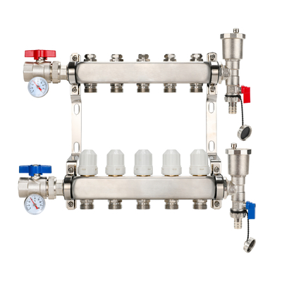 Modern Design Underfloor Heating Water Manifold with Flow Meter and Super Manifold