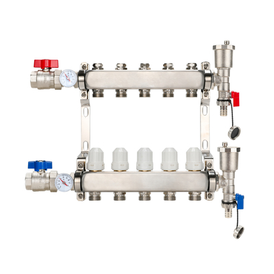 Floor Heating System DR-1211B Stainless Steel Underfloor Heating Water Manifold