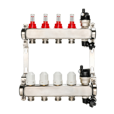 Modern Design Stainless Steel Underfloor Heating System Manifold for Radiant Heating