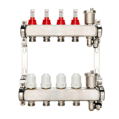 DR-1202 Stainless Steel Radiant Floor Heating Manifold Ideal for Large-Scale Projects