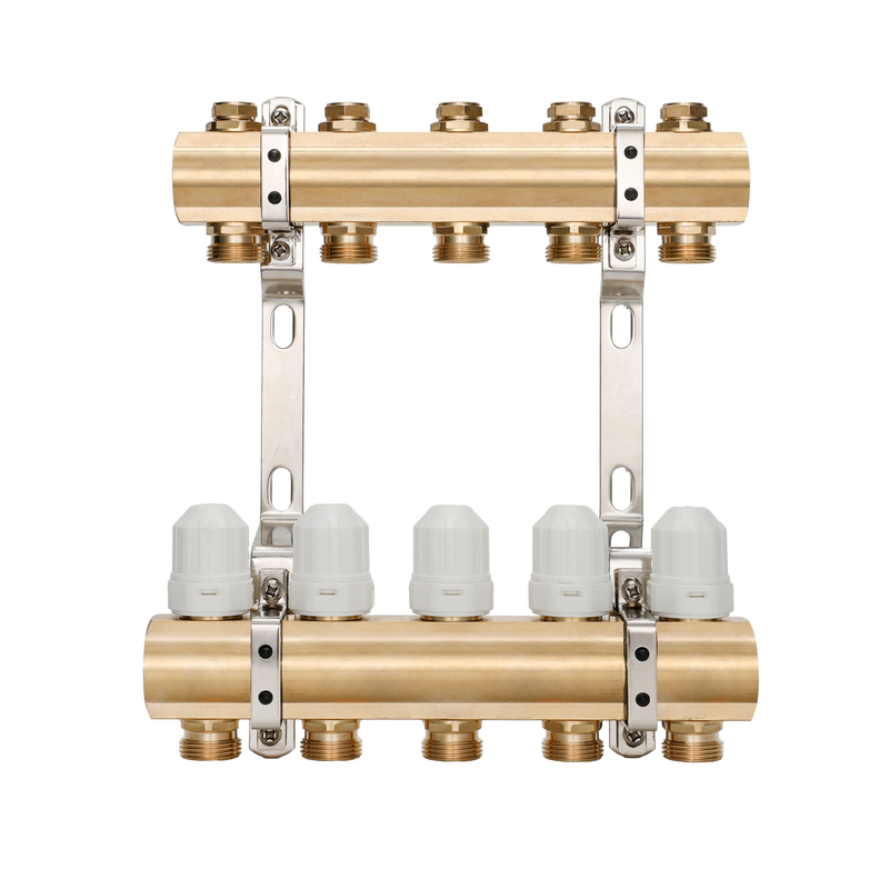 Durable DR-1503 Brass Manifold for Water Pipe Underfloor Heating Mixing Valve