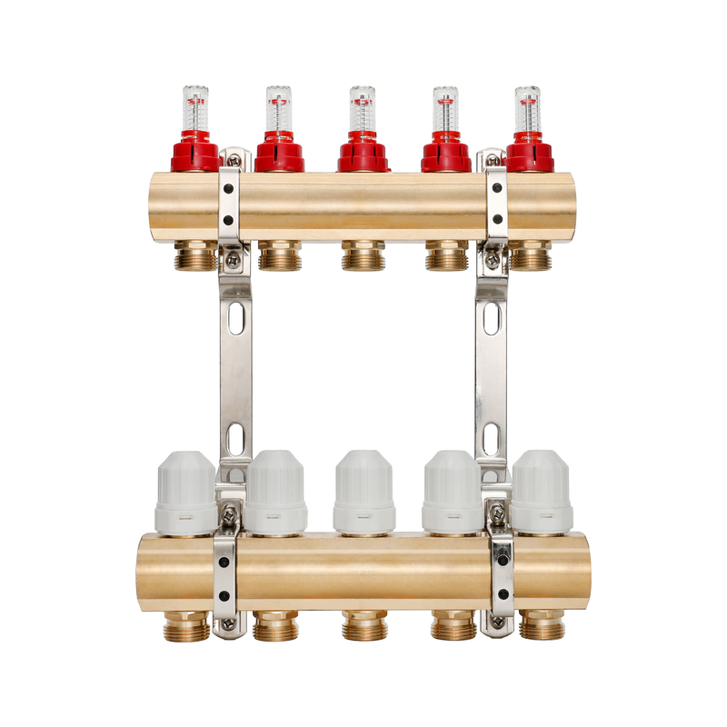 Insulated Brass Manifold Essential Component for DR-1501 Underfloor Heating System