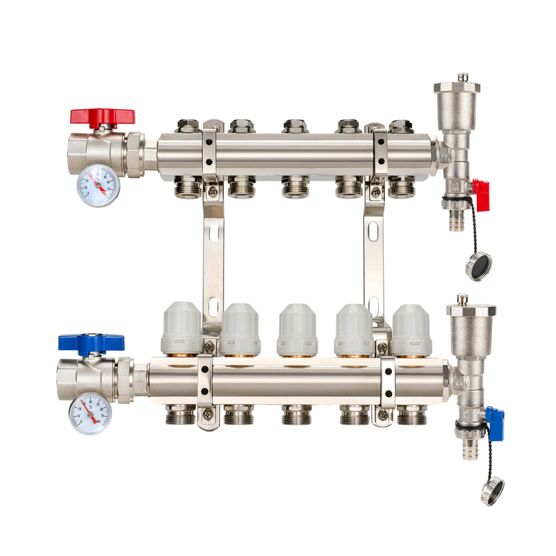 1 Inch Radiant Floor Heating Manifold with Brass Material and After-sale Service