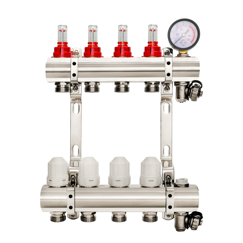 Effortless Temperature Control Floor Heating Controls System with Brass Manifold