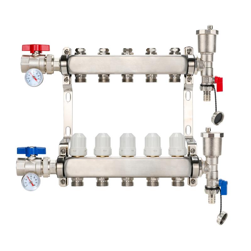 Modern Design Underfloor Heating Water Manifold with Flow Meter and Super Manifold