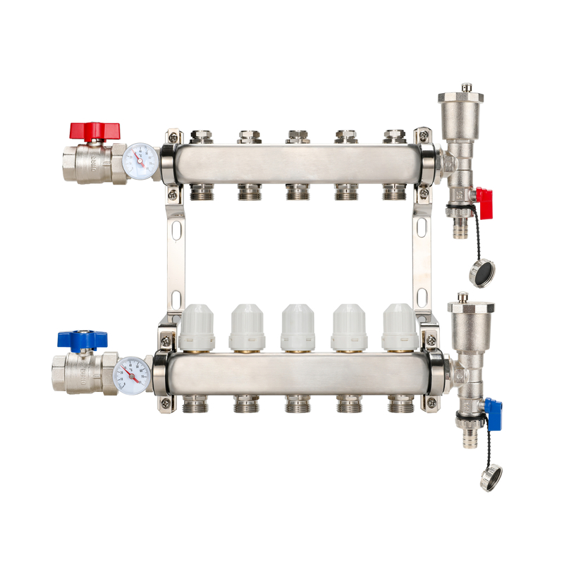 Floor Heating System DR-1211B Stainless Steel Underfloor Heating Water Manifold