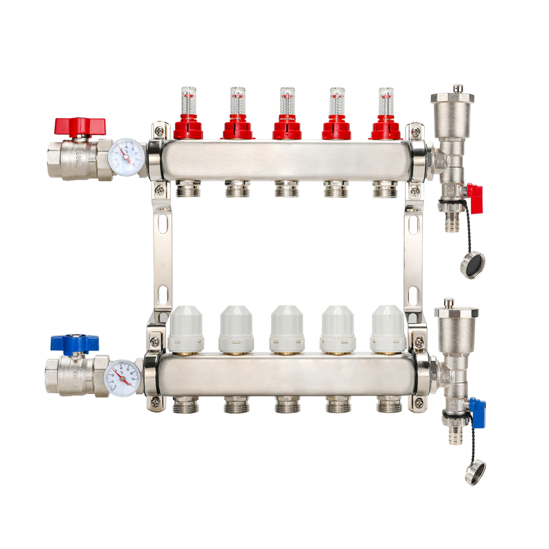 DR-1201B Stainless Steel Water Manifold for Hvac Heating System Distributors A Choice