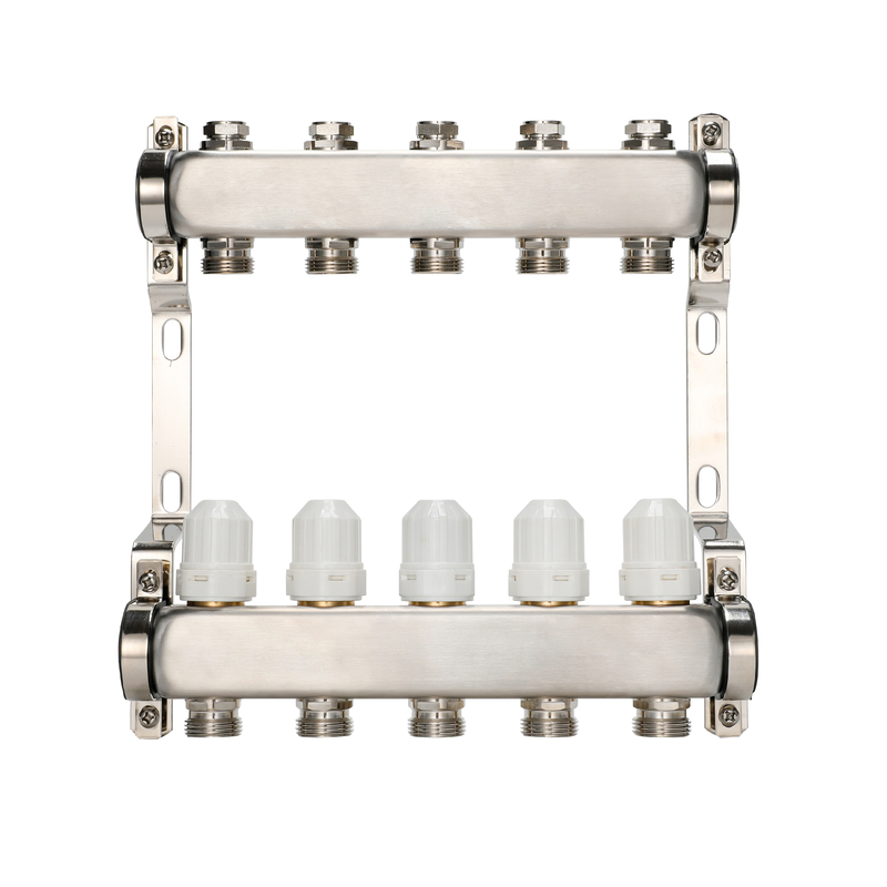 DR-1211 Underfloor Heating System Stainless Steel Manifolds for Even Heat Distribution
