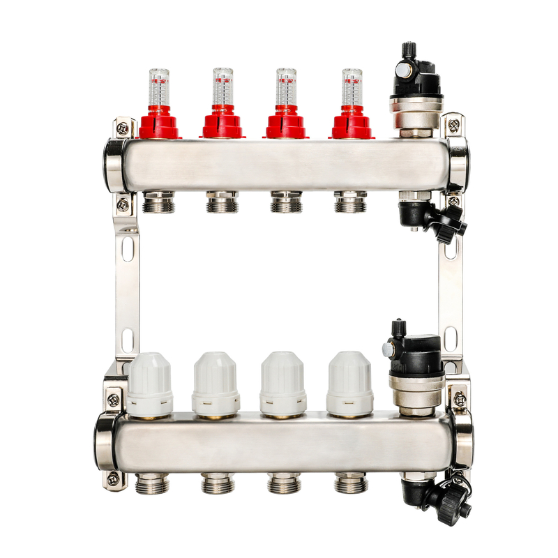 Modern Design Stainless Steel Underfloor Heating System Manifold for Radiant Heating